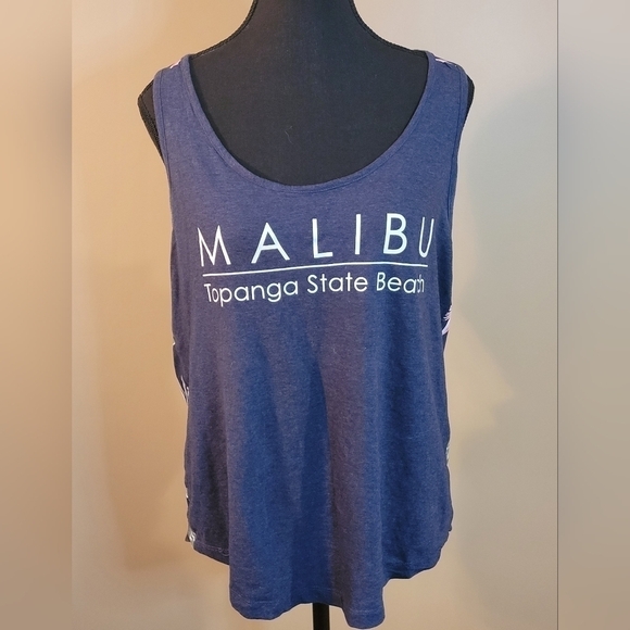 TWIK Malibu Topanga State Beach Tank Top, Size Large - Picture 1 of 10